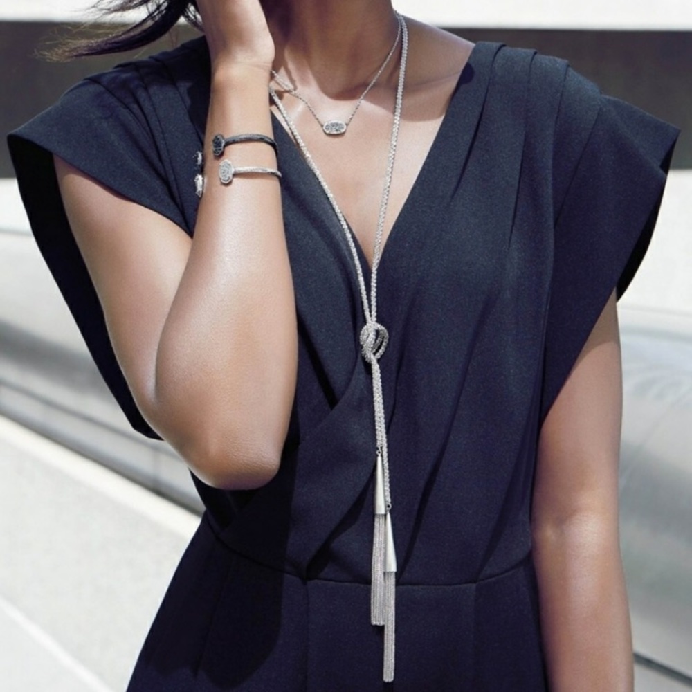 Kendra Scott Phara necklace- white 48” length BNWT